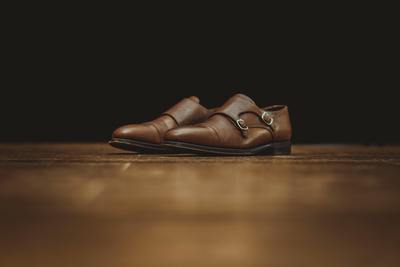 Brown Leather Formal Footwear