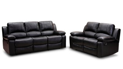 Black Leather Sofa