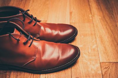 Brown Leather Shoe High Top