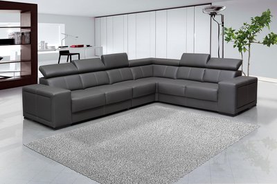 Blackish Gray L shape sectional sofa