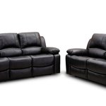 Black Leather Sofa